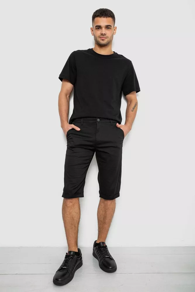 Купити Шорти чоловічі класичні, колір чорний, 243RXK39-3-1 - Фото №2
