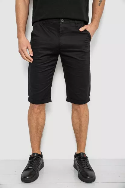Шорти чоловічі класичні, колір чорний, 243RXK39-3-1