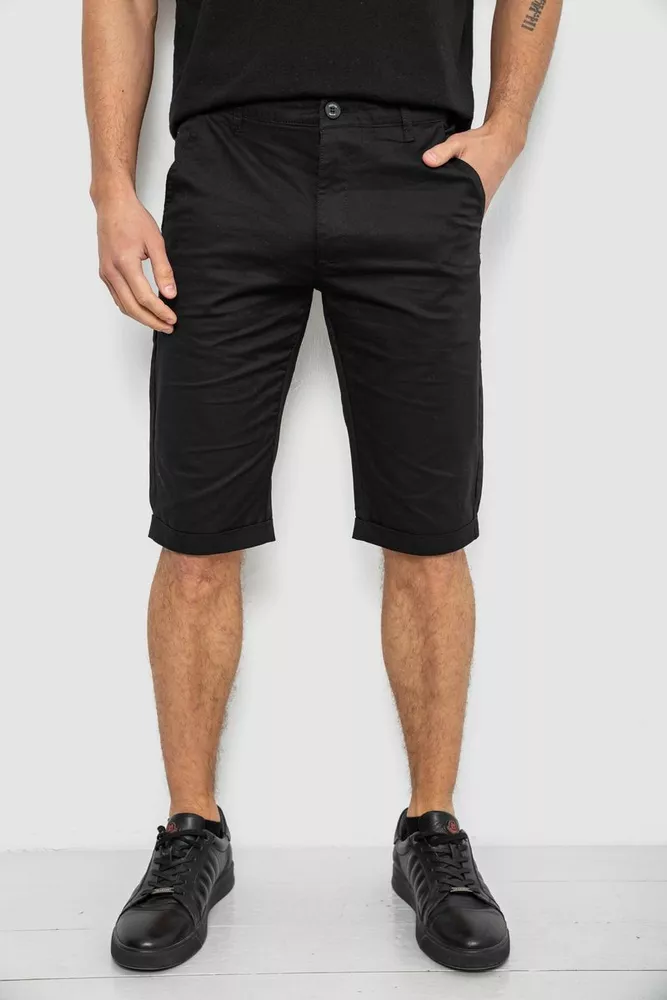 Купити Шорти чоловічі класичні, колір чорний, 243RXK39-3-1 - Фото №1