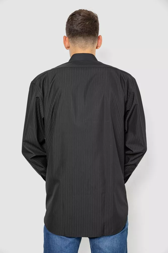 Купити Сорочка чоловіча класична, колір чорний, 244R330 - Фото №4