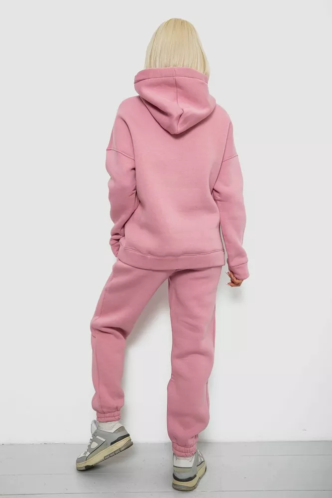 Купить Спортивный костюм женский на флисе, цвет пудровый, 247R2012 - Фото №4