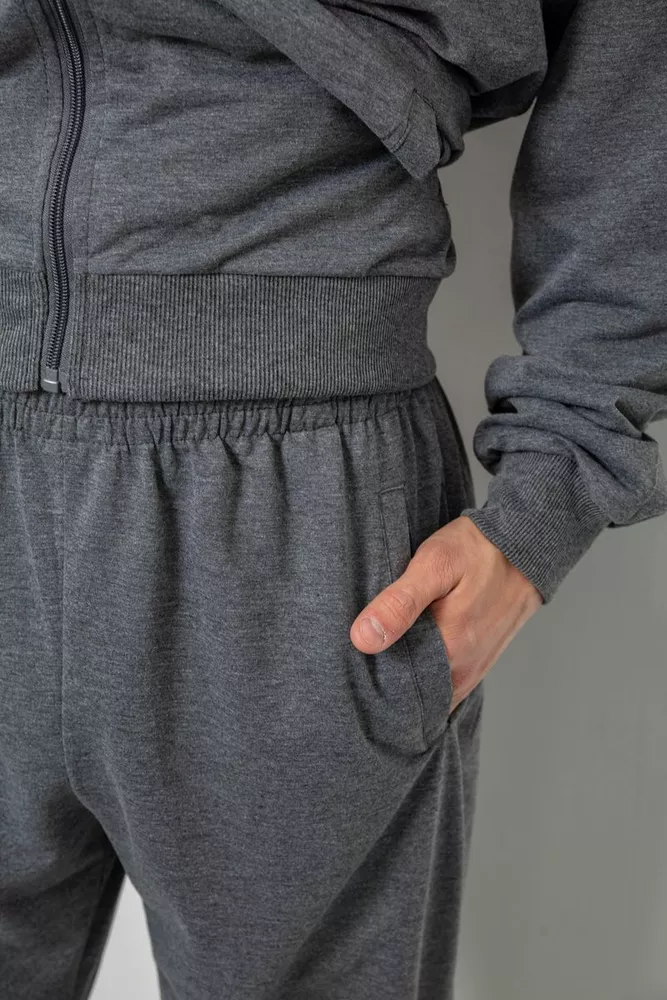 Купить Спортивный костюм мужской двухнитка, цвет серый, 244RY-951 - Фото №6