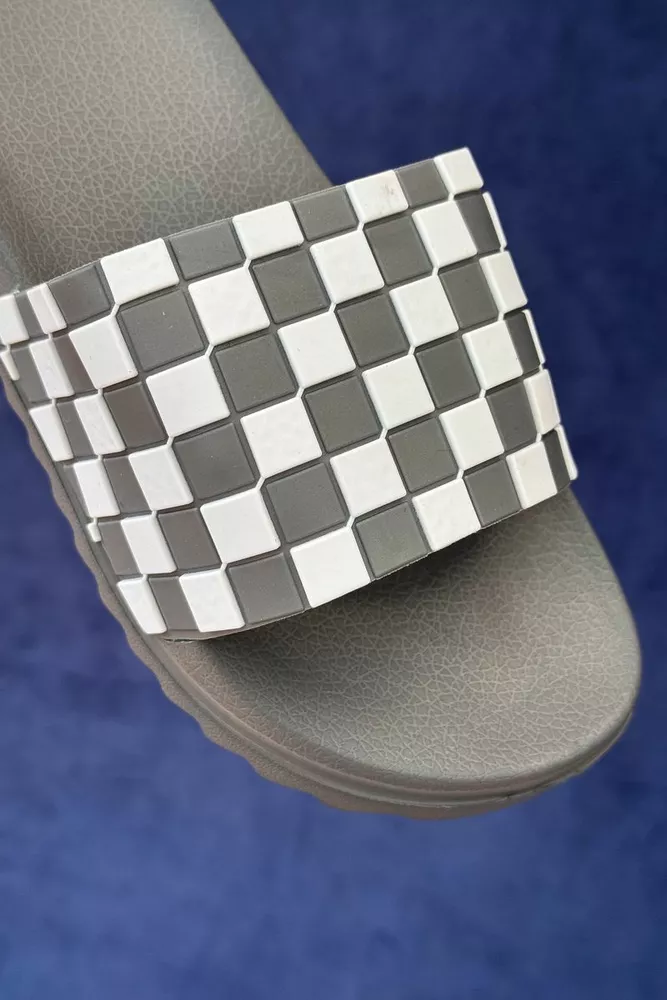 Купити Шльопанці жіночі, колір сірий, 243R5030-3 - Фото №3