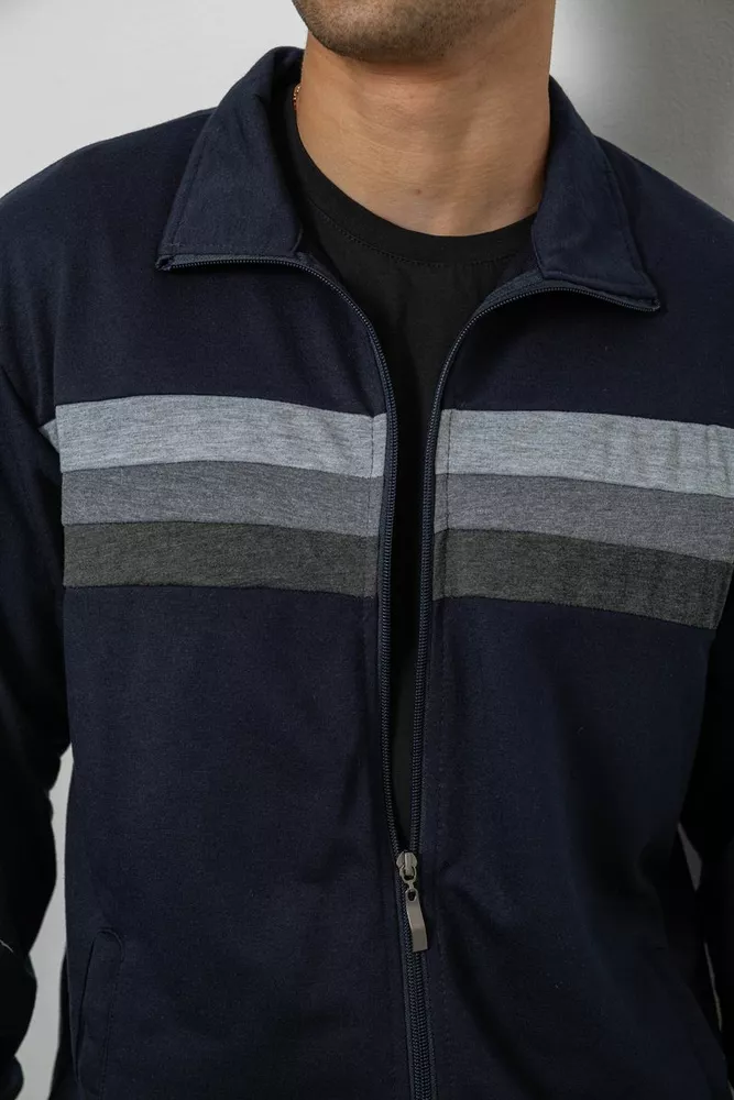 Купить Спортивный костюм мужской двухнитка, цвет синий, 244RY-951 - Фото №5