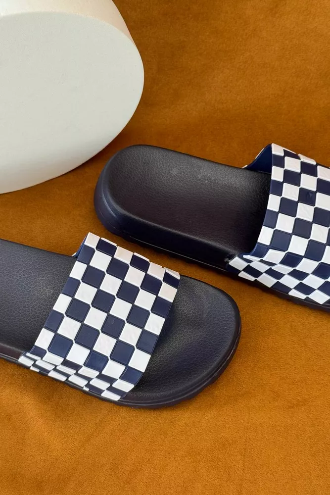 Купити Шльопанці жіночі, колір синій, 243R5030-3 - Фото №2