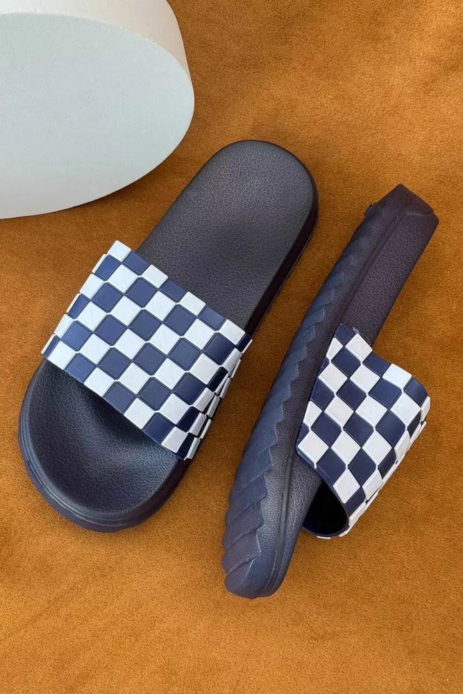 Купити Шльопанці жіночі, колір синій, 243R5030-3 - Фото №3