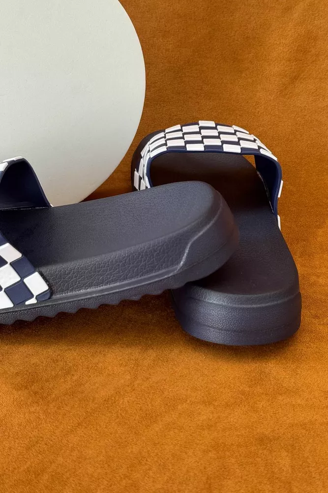 Купити Шльопанці жіночі, колір синій, 243R5030-3 - Фото №5