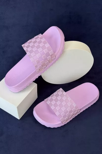 Шлепанцы женские, цвет сиреневый, 243R5030-3