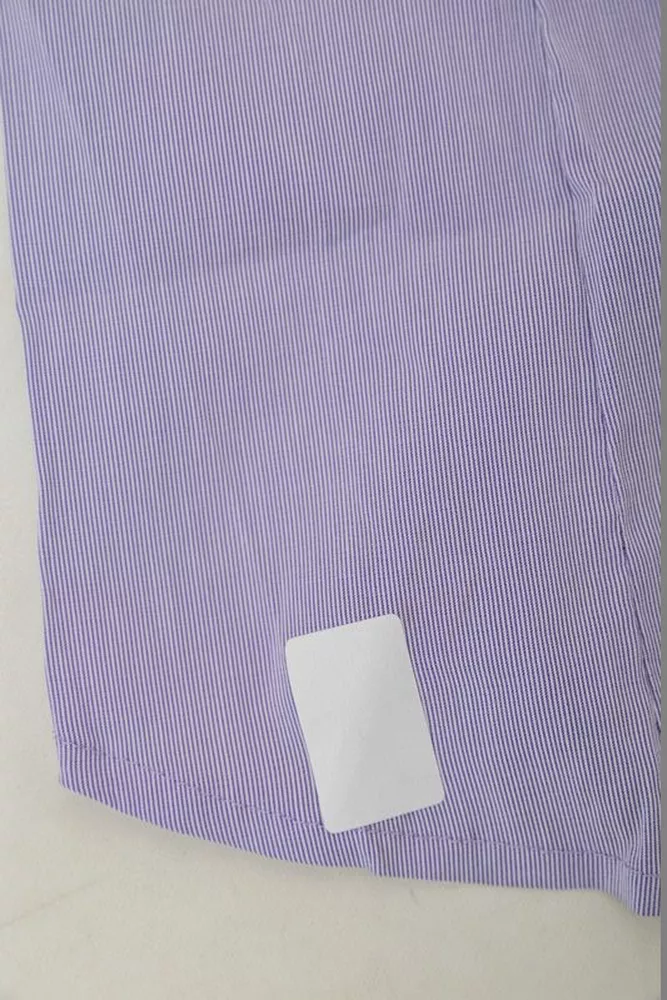 Купити Сорочка класична в смужку  -уцінка, колір бузковий, 230R667-U-94 - Фото №6