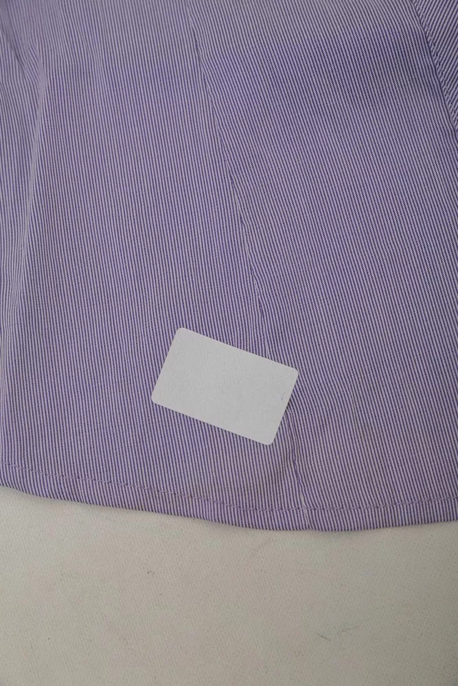 Купити Сорочка класична в смужку  -уцінка, колір бузковий, 230R667-U-97 - Фото №6