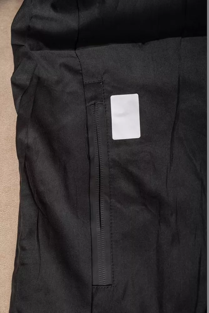 Купити Вітровка чоловіча з принтом  -уцінка, колір чорний, 214R601-1-U-5 - Фото №10