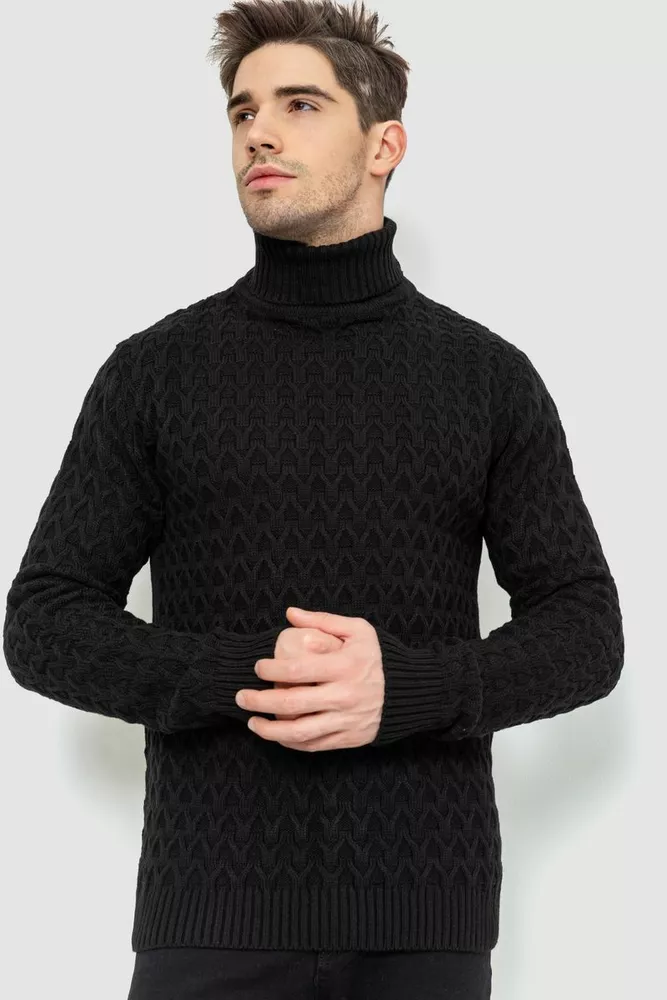 Купити Гольф чоловічий, колір чорний, 161R132 оптом - Фото №1