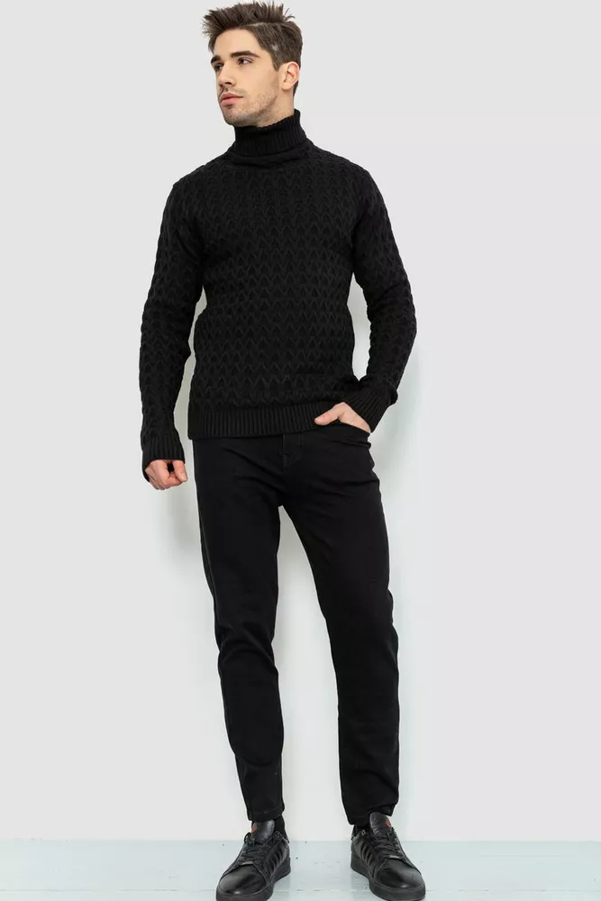 Купити Гольф чоловічий, колір чорний, 161R132 оптом - Фото №2