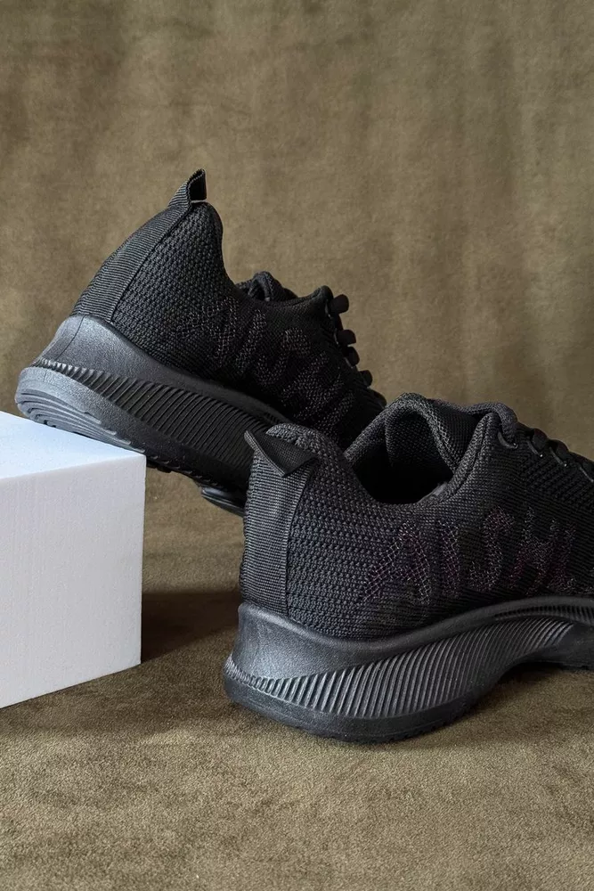 Купить Кроссовки женские текстиль, цвет черный, 243RA33-173 оптом - Фото №4