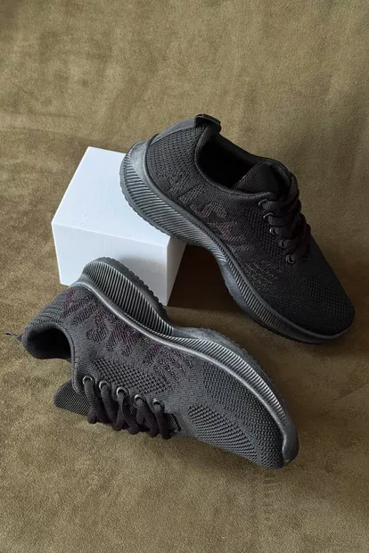 Кроссовки женские текстиль, цвет черный, 243RA33-173