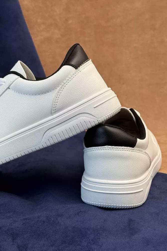 Купити Кеди чоловічі, колір біло-чорний, 248RR198 оптом - Фото №4