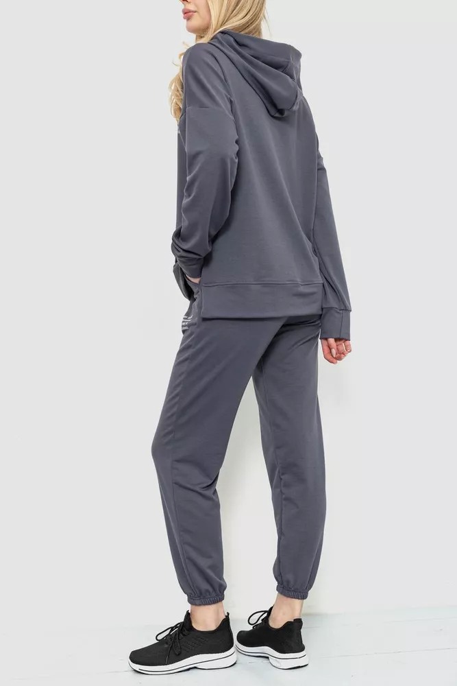 Купити Спорт костюм жіночий, колір темно-сірий, 241R15133 - Фото №4