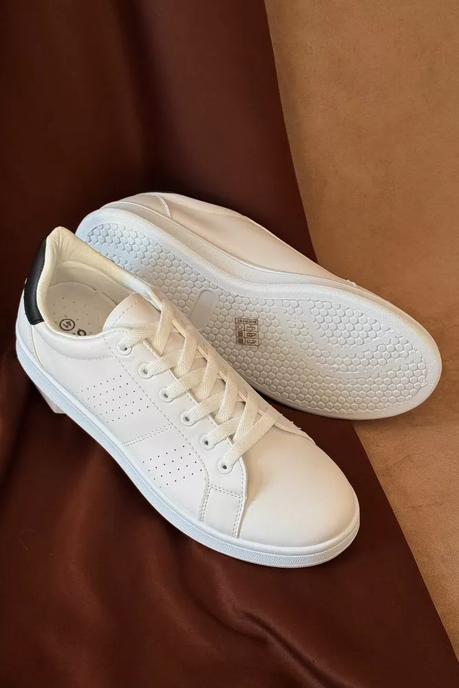 Купить Кеды мужские, цвет бело-черный, 248RR218 - Фото №2