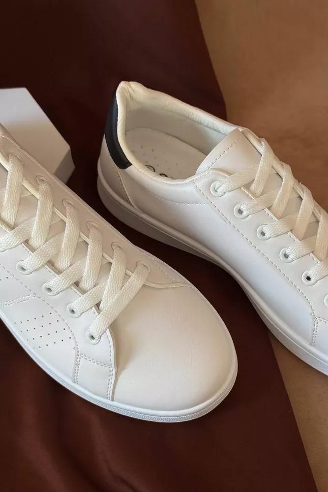 Купить Кеды мужские, цвет бело-черный, 248RR218 - Фото №3