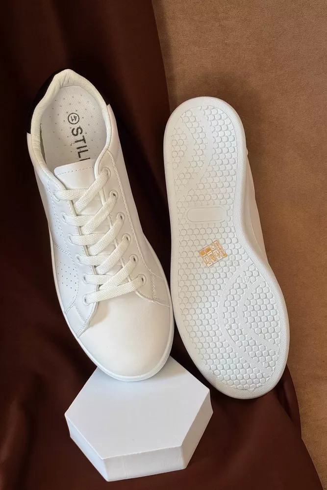 Купить Кеды мужские, цвет бело-черный, 248RR218 - Фото №4