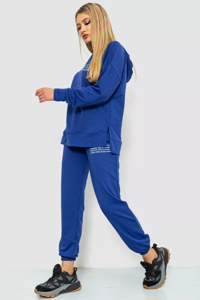 Купити Спорт костюм жіночий, колір синій, 241R15133 - Фото №3