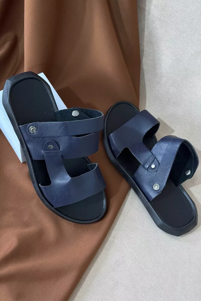 Купити Сандалії чоловічі, колір синій, 214R72 - Фото №2