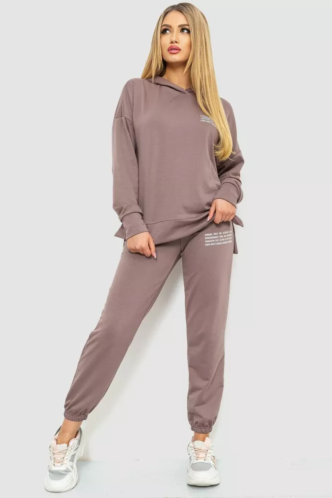 Купити Спорт костюм жіночий, колір мокко, 241R15133 - Фото №1