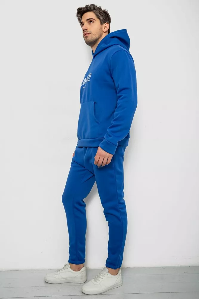Купить Спортивный костюм мужской на флисе, цвет электрик, 238R57046 - Фото №3