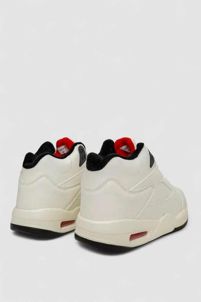 Купить Кроссовки мужские зимние на меху  -уценка, цвет бело-черный, 248RH203-U-1 - Фото №4