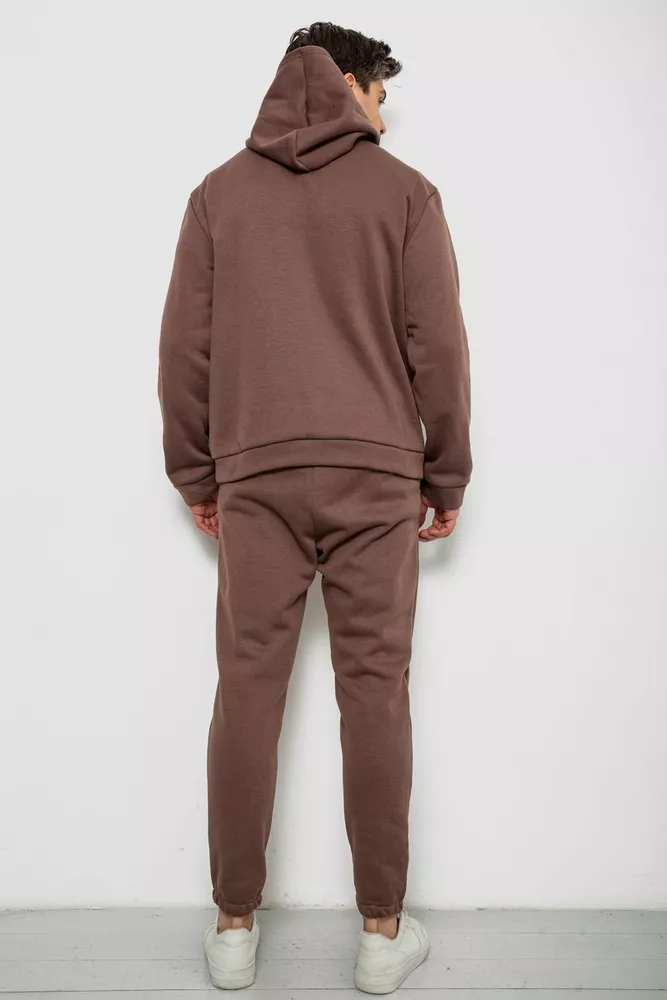 Купить Спортивный костюм мужской на флисе, цвет мокко, 238R57046 - Фото №4