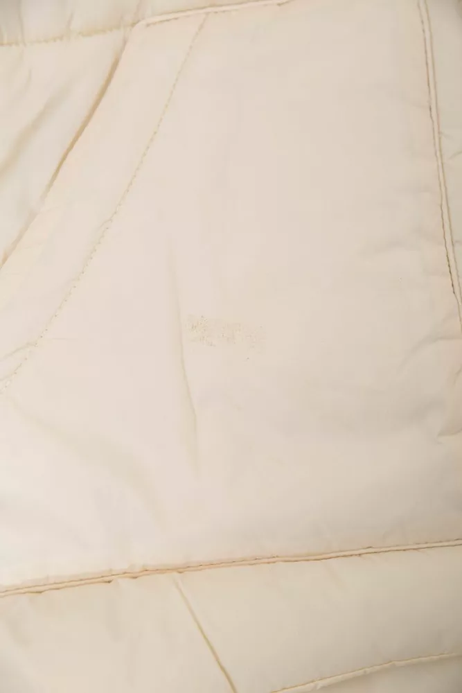 Купить Жилет женский с капюшоном  -уценка, цвет светло-бежевый, 207R2016-U-1 - Фото №8