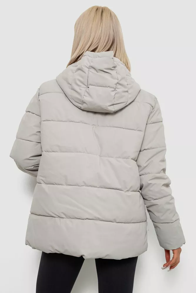 Купити Куртка жіноча демісезонна  -уцінка, колір світло-оливковий, 207R004-U-1 - Фото №4