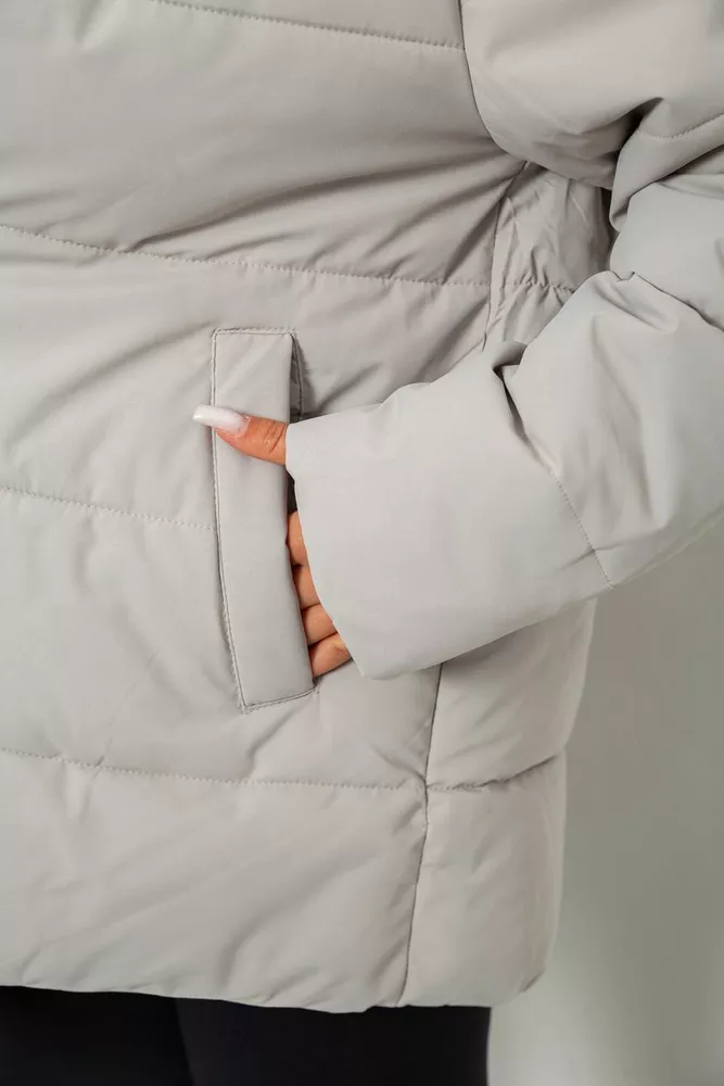 Купити Куртка жіноча демісезонна  -уцінка, колір світло-оливковий, 207R004-U-1 - Фото №5