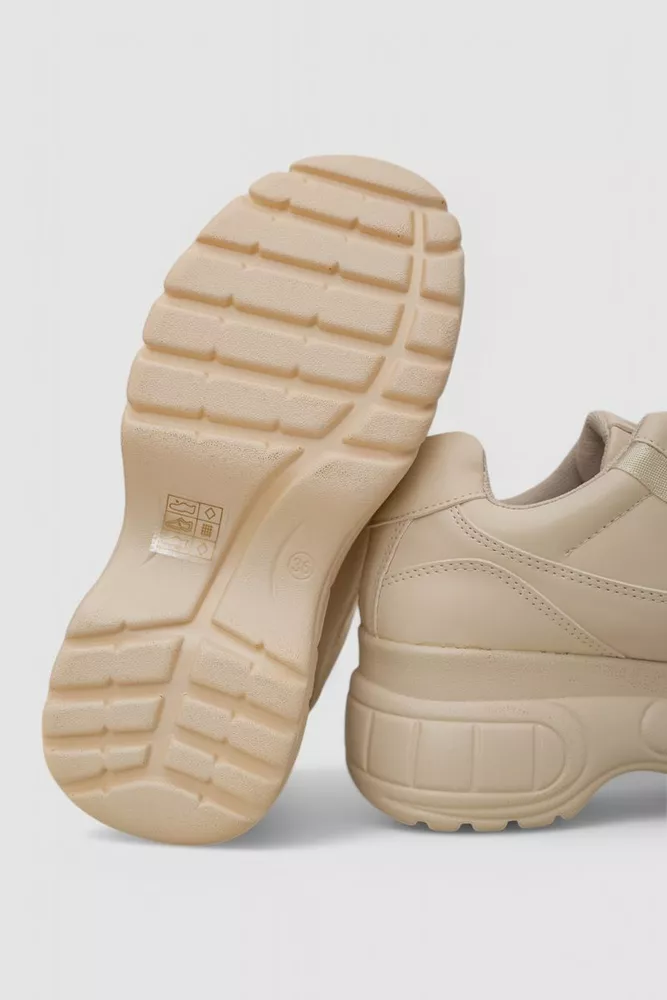 Купити Кросівки жіночі  -уцінка, колір бежевий, 248R195-U-6 - Фото №5