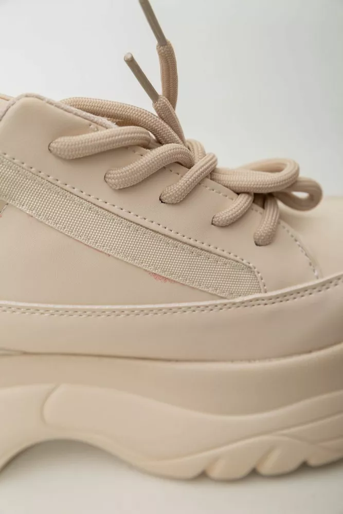 Купити Кросівки жіночі  -уцінка, колір бежевий, 248R195-U-6 - Фото №6