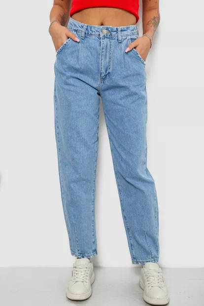 Джинсы женские MOM, цвет голубой, 244R1574S20