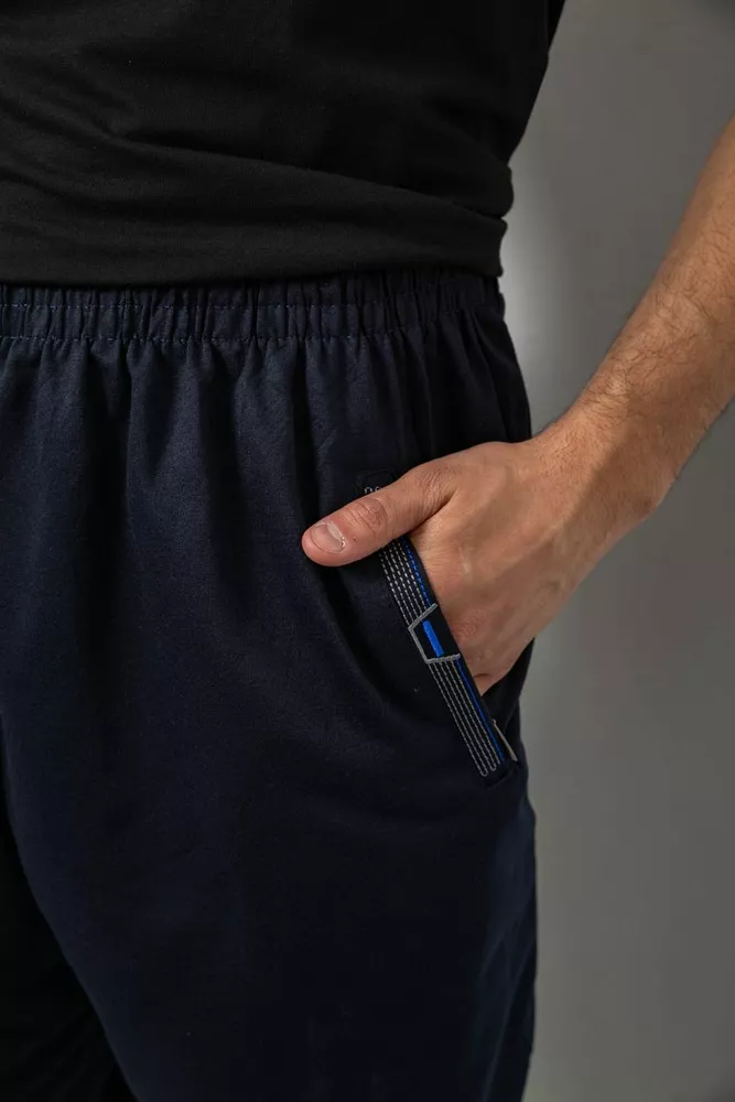 Купить Шорты мужские однотонные, цвет синий, 244R6742 - Фото №4