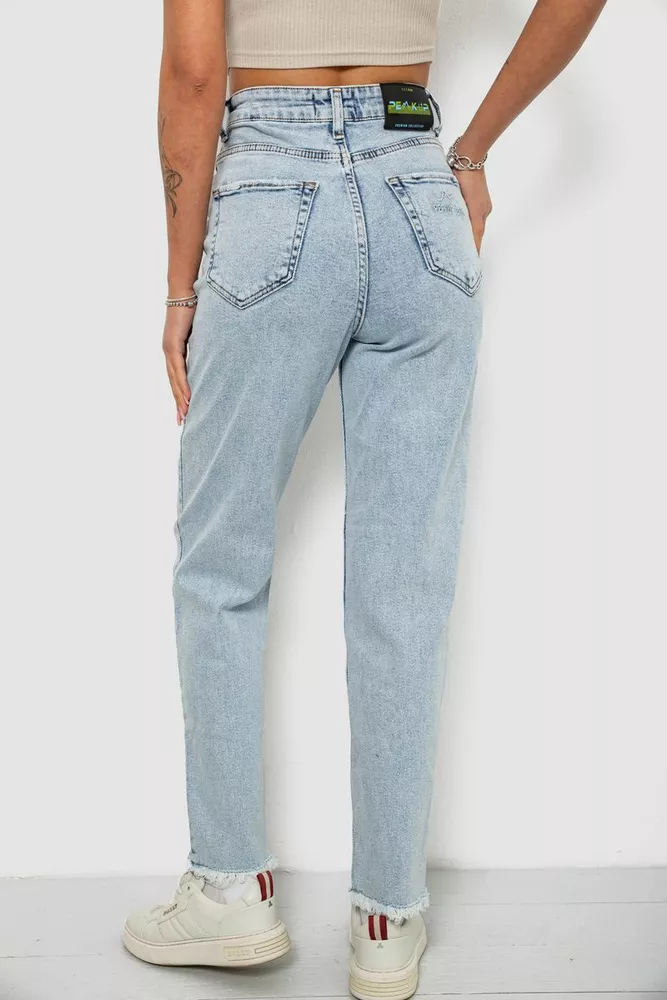 Купить Джинсы женские Banan, цвет голубой, 244R9007 - Фото №4