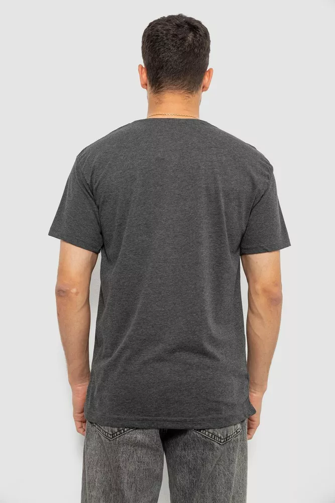 Купить Футболка мужская с принтом, цвет грифельный, 244R1020 - Фото №4