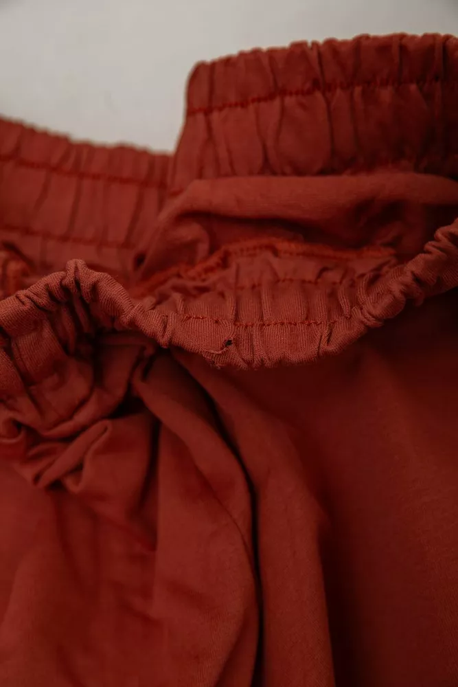 Купити Спортивний костюм жіночий двонитка  -уцінка, колір теракотовий, 214R1419-002-U-16 - Фото №7