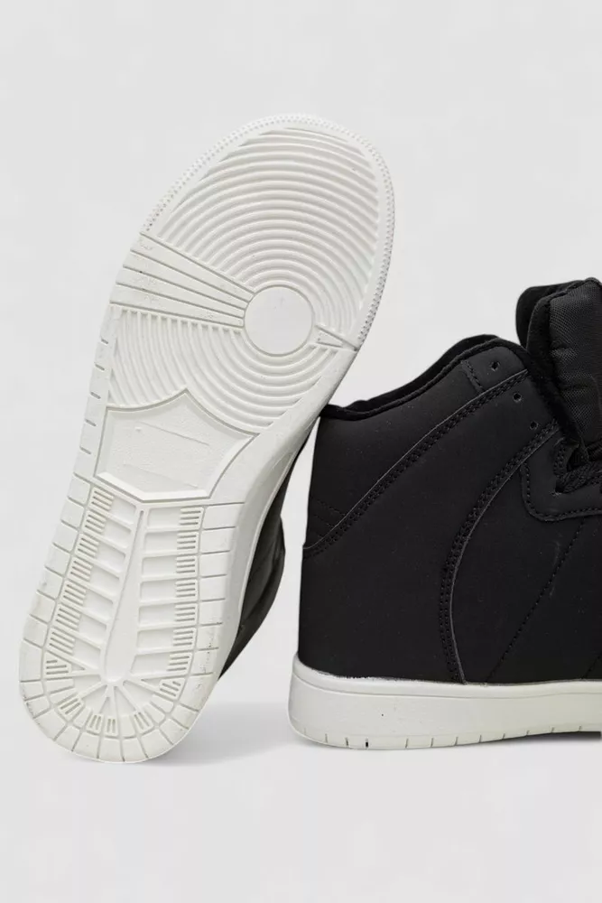 Купити Кросівки чоловічі зимові на хутрі  -уцінка, колір чорно-білий, 248RH1050-5-U-5 - Фото №7