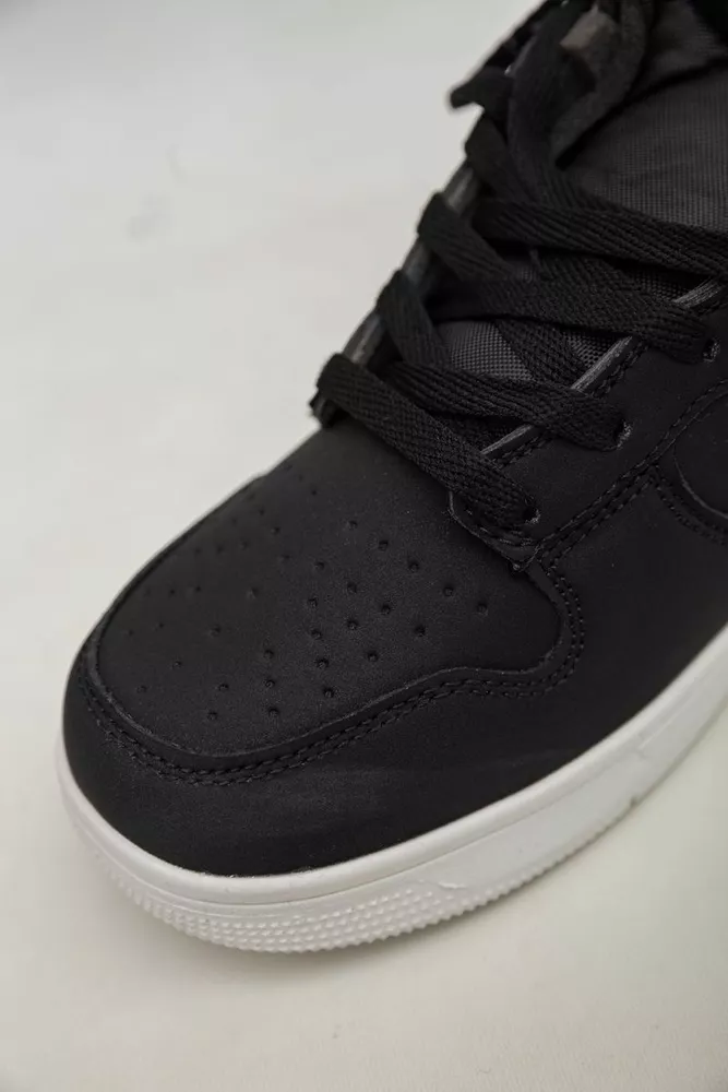 Купити Кросівки чоловічі зимові на хутрі  -уцінка, колір чорно-білий, 248RH1050-5-U-5 - Фото №8