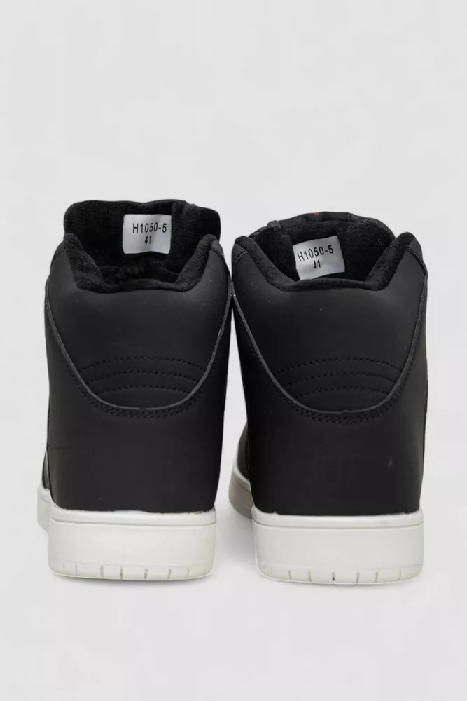 Купить Кроссовки мужские зимние на меху  -уценка, цвет черно-белый, 248RH1050-5-U-6 оптом - Фото №4