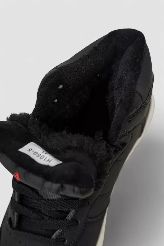 Купить Кроссовки мужские зимние на меху  -уценка, цвет черно-белый, 248RH1050-5-U-6 оптом - Фото №6
