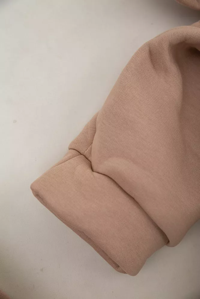 Купити Спортивний костюм жіночий на флісі  -уцінка, колір світло-бежевий, 238R5726-U-10 - Фото №6