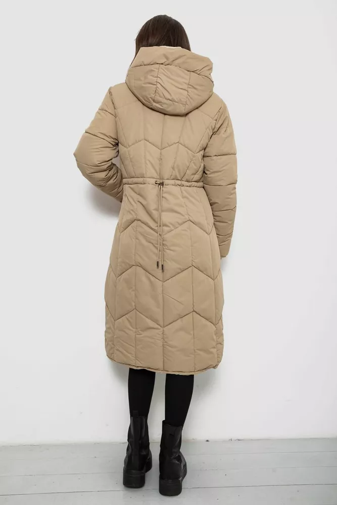 Купить Куртка женская двусторонняя зимняя  -уценка, цвет бежевый, 244R24115-U-3 - Фото №5