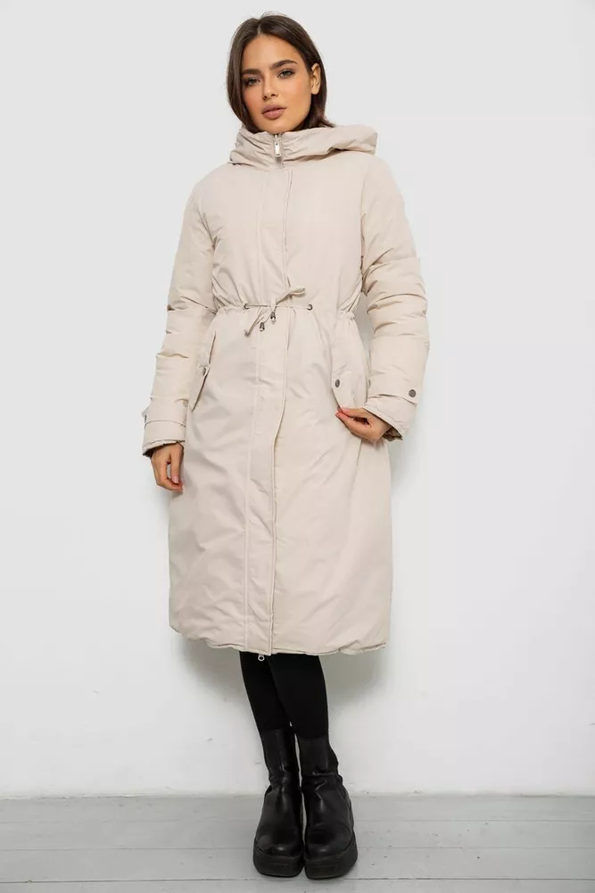 Купить Куртка женская двусторонняя зимняя  -уценка, цвет бежевый, 244R24115-U-3 - Фото №8