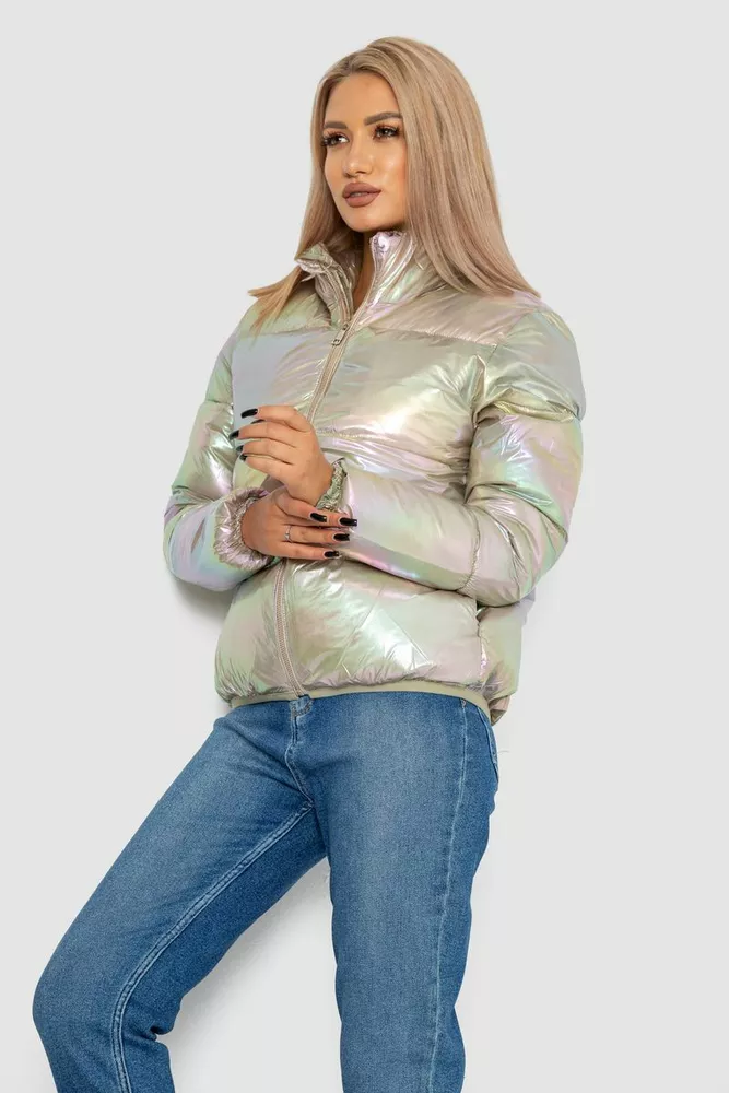 Купить Куртка женская демисезонная плащевка  -уценка, цвет бежевый, 243R2022-U-5 - Фото №3