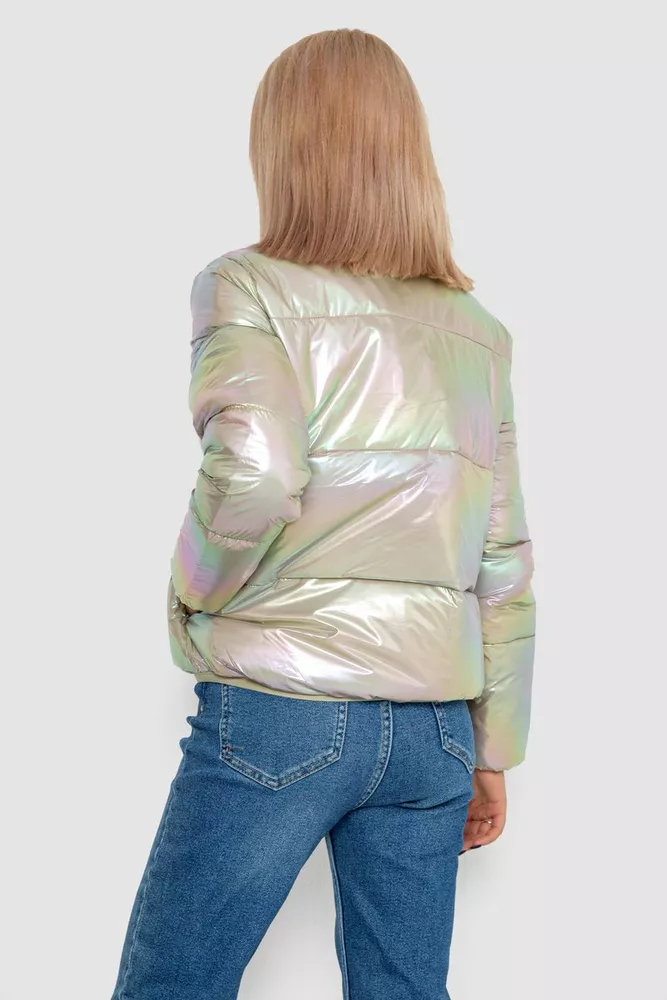 Купить Куртка женская демисезонная плащевка  -уценка, цвет бежевый, 243R2022-U-5 - Фото №4