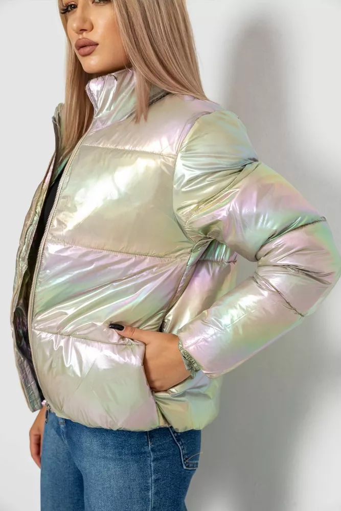 Купить Куртка женская демисезонная плащевка  -уценка, цвет бежевый, 243R2022-U-5 - Фото №5